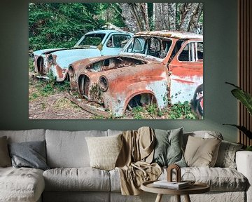 Autokerkhof Bastnas Zweden
