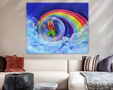 Kabouter Happy Rainbow van Anne-Marie Somers