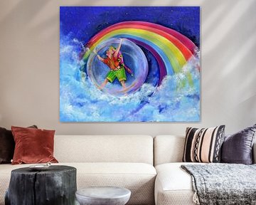 Gnome Happy Rainbow sur Anne-Marie Somers