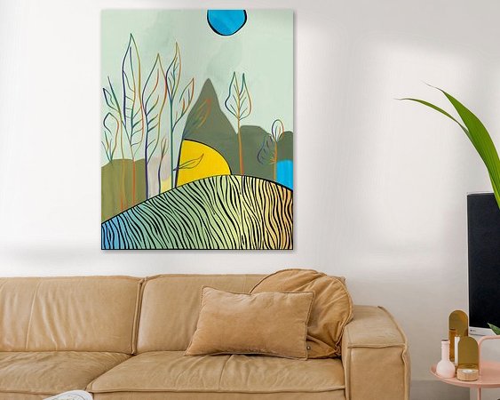 Example of the artwork in a room