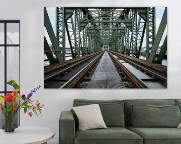 Voormalige spoorbrug 'De Hef' in Rotterdam (liggend kleur) van Rick Van der Poorten