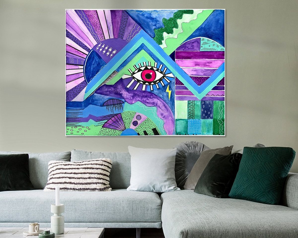 Example of the artwork in a room