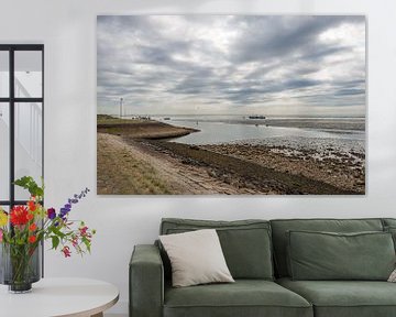 Image pittoresque de l'Escaut oriental à marée basse sur Ruud Morijn