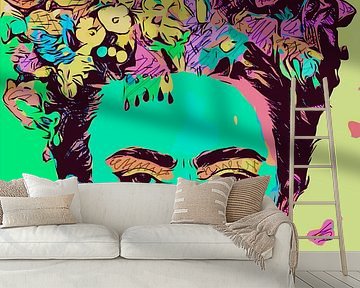 Frida - colorful pop art portrait