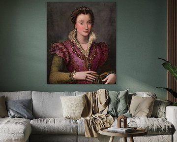 Portrait d'une dame, probablement Camilla Martelli, Alessandro Allori