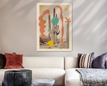 cactus kunst print (gezien bij vtwonen) van Renske