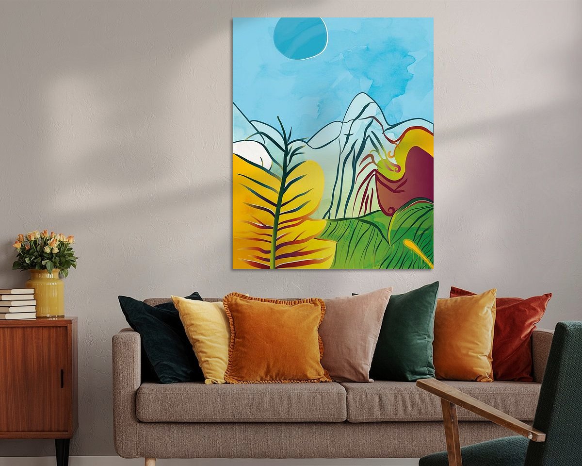 Example of the artwork in a room