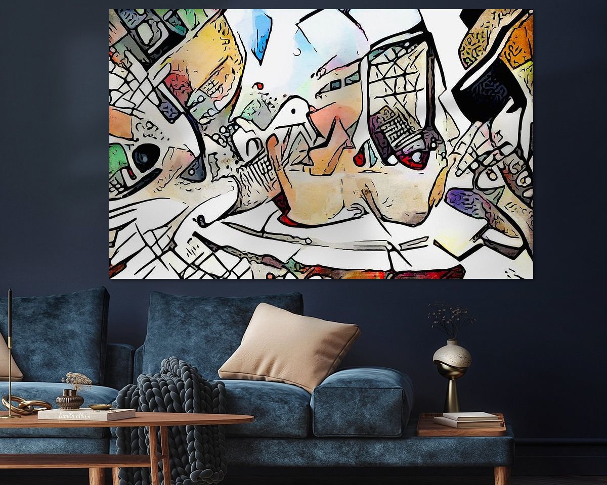 Example of the artwork in a room