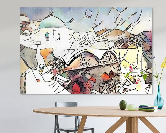 Example of the artwork in a room