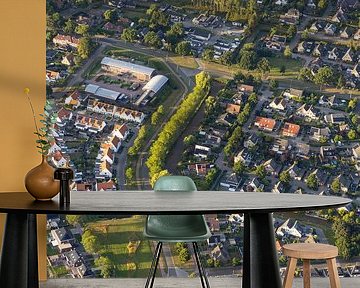 Coevorden, Luftaufnahme aus einem Heißluftballon