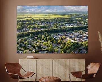 Coevorden, aerial view from a hot air balloon by Gert Hilbink