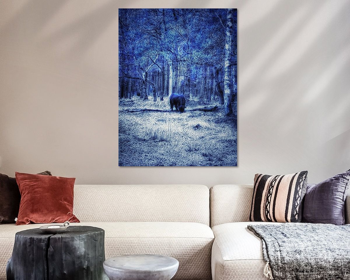 Example of the artwork in a room