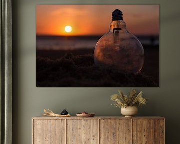 Gloeilamp Zonsondergang van Brandon Bouwman
