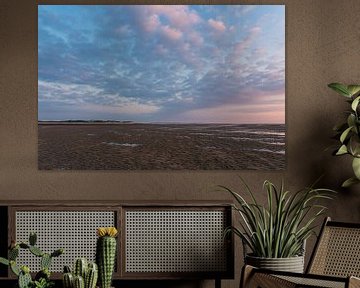 Morning in the Wadden Sea on the island of Amrum