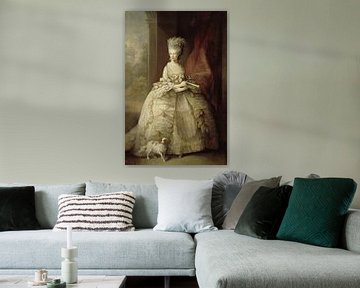 Portret van koningin Charlotte van Engeland, Thomas Gainsborough