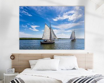 Sailing ships in the harbor of Wieck on Fischland-Darß by Rico Ködder