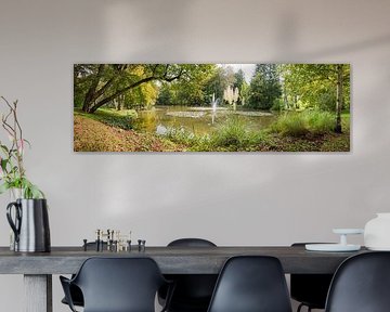 paysage de parc automnal, petit lac Irlachsee, Bad Aibling healt sur SusaZoom