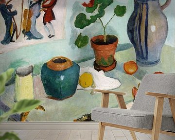 August Macke's still life with a cat by Studio POPPY