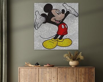 Mosaïque Mickey sur Rene Ladenius Digital Art