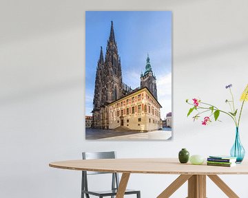 Prague Castle - St. Vitus Cathedral and Old Provost's Church by Melanie Viola