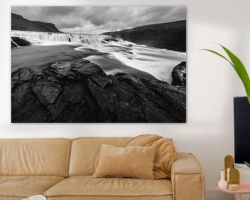 De Gullfoss waterval (IJsland) van Martijn Smeets