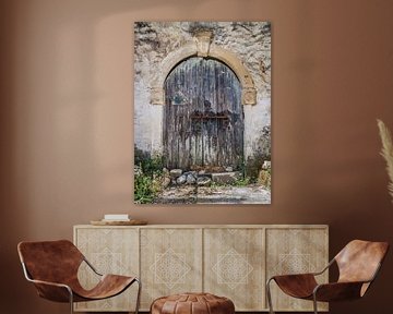 Old Decayed Gate with Rusty Lock by Art By Dominic