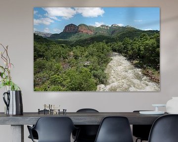 de blijde rivier bij de drakensbergen in zuid afrika van ChrisWillemsen