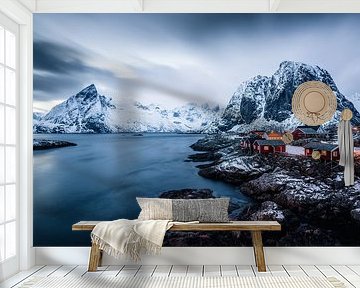 Vissersplaatsje Hamnøy in de Lofoten (Noorwegen)