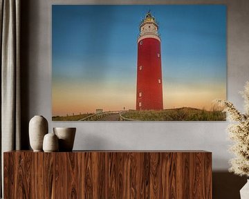 Le phare de Texel en perspective