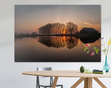 Sunset Reflections van Harold van den Berge