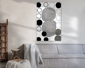 Abstract black and white van Niek Traas