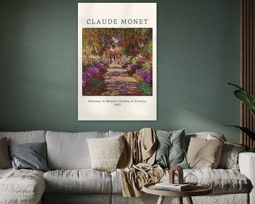 Pathway in Monets garden at giverny - Claude Monet van Creative texts