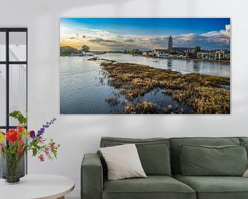 View from the Wilhelmina bridge in Deventer by Klif Wiepkema