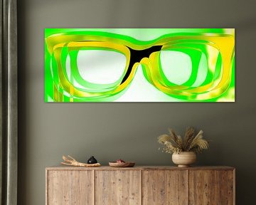 Leuchtend grüne Brille von pauline smale
