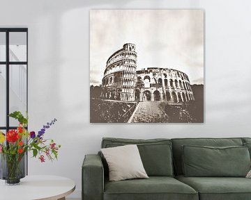 COLOSSEUM and LEANING TOWER