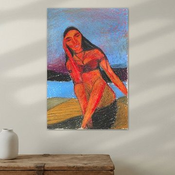 Femme à la rivière