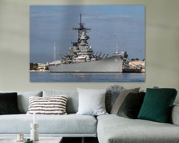 Battleship USS Missouri (BB-63). by Jaap van den Berg