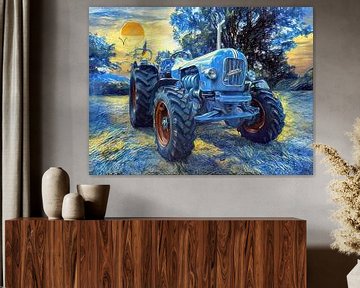 Tractor Eicher Mammut All Wheel Drive Style van van Gogh van Christian Lauer