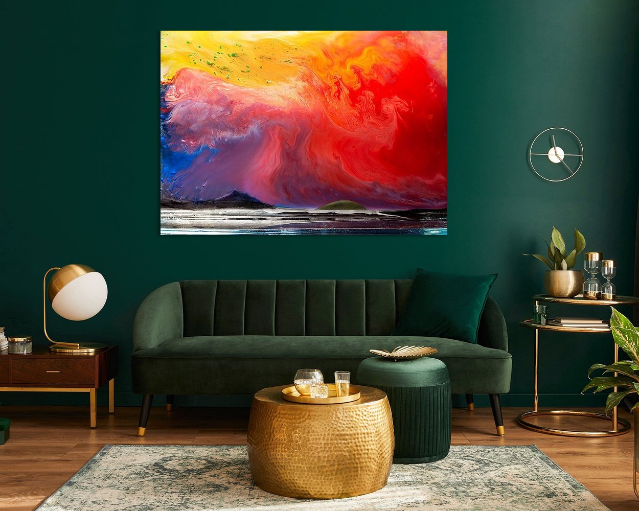 Example of the artwork in a room