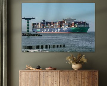 CMA CGM container ship "Palais Royal". by Jaap van den Berg