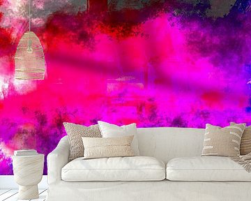 Abstraction in pink by Mad Dog Art
