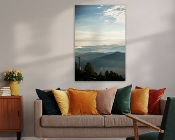 View mountains with clouds Trento
