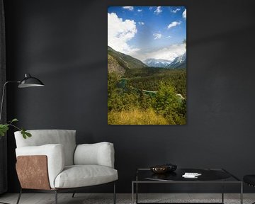 Vue des montagnes et du lac Biberwier Autriche sur Esther esbes - kleurrijke reisfotografie