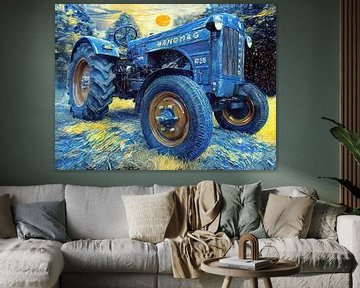 Traktor Hanomag R35 Style by van Gogh von Christian Lauer