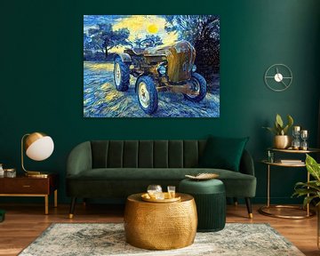 Tractor Porsche Styl door van Gogh van Christian Lauer