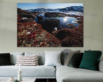 Autumnal landscape in Disko Bay, Greenland by Martijn Smeets