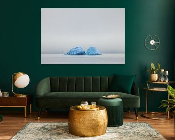 IJsbergen in Disko Bay, Groenland van Martijn Smeets