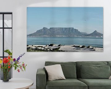 Dunes and Table Mountain in morning light by Werner Lehmann