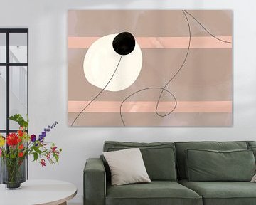 Scandinavisch Mid Eeuw Minimalisme Abstract van Mad Dog Art