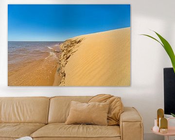 Île de dunes "Las Dunas de San Cosme y Damian" au milieu du Rio Parana près de la sur Jan Schneckenhaus